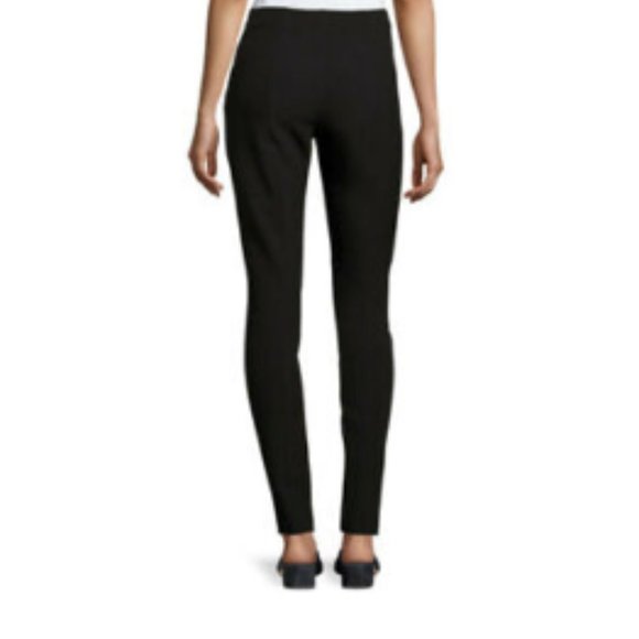 EUC Elizabeth & James Eddine Black High-Waist Skinny Zip-cuff Ponte Pants Size 2 - Picture 3 of 9